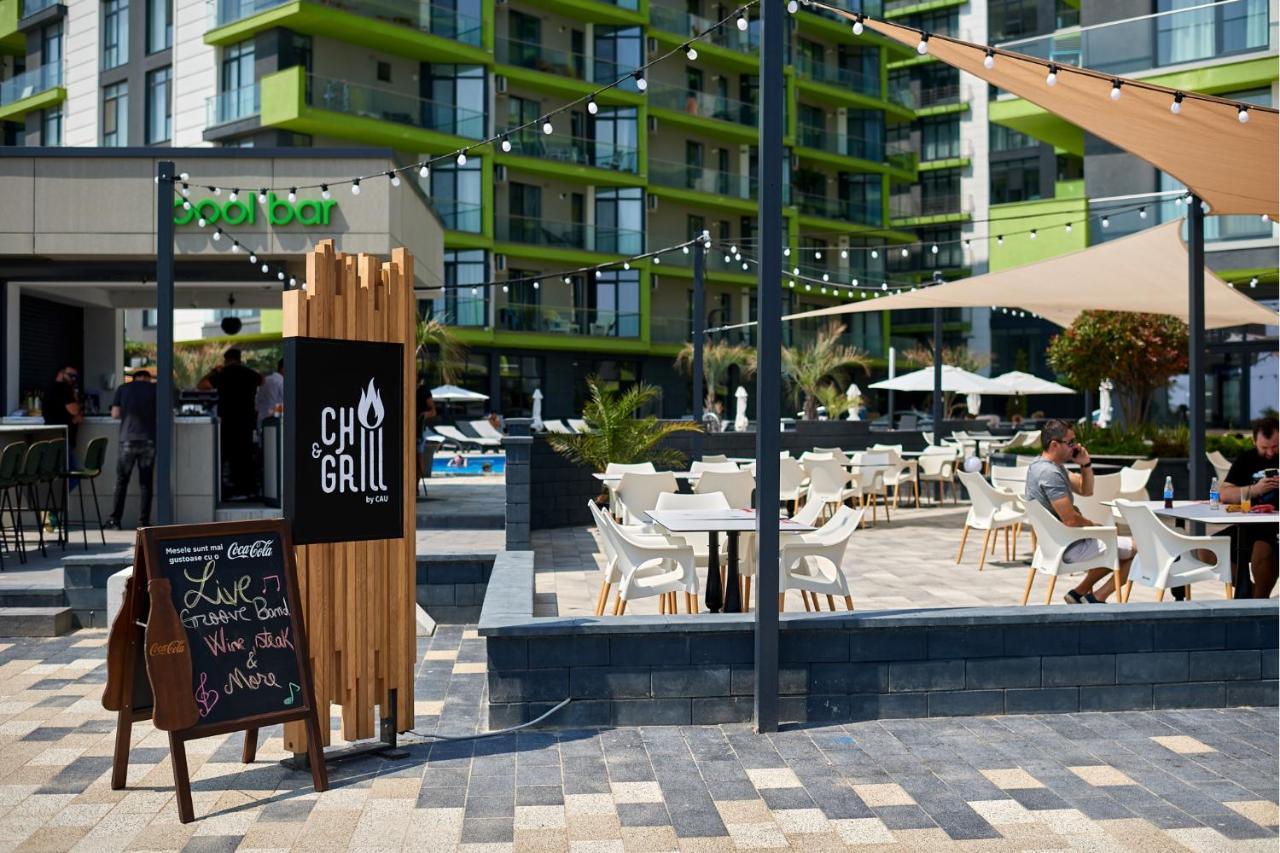 Cristalex Studio Aparthotel Pool & Spa Mamaia Nord Navodari Ngoại thất bức ảnh